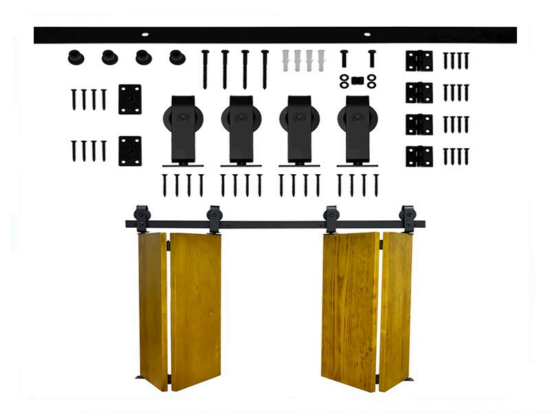 MRD- T010 BI-FOLDING BARN DOOR HARDWARE KIT