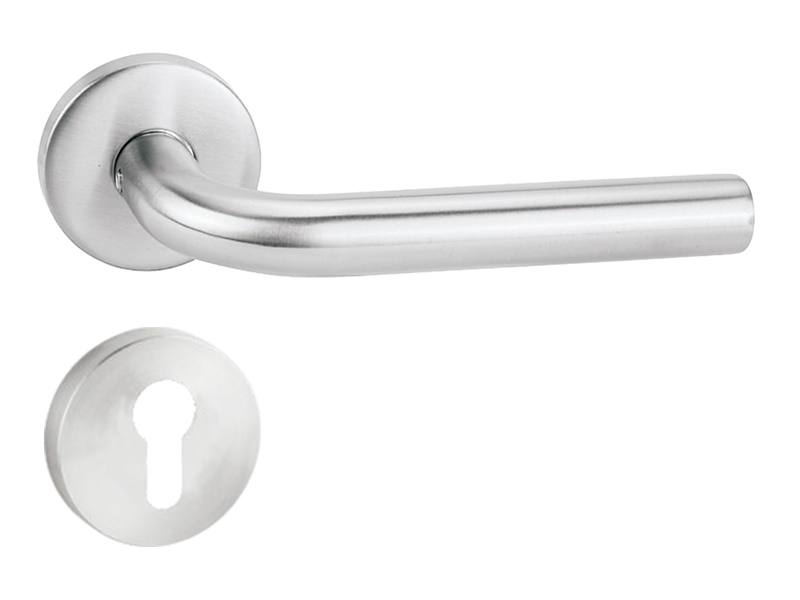 Frosted stainless steel door handles