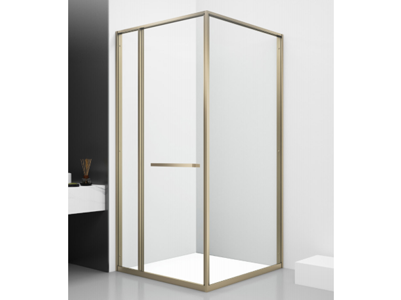 L-Shaped Side-Sliding Shower Enclosure
