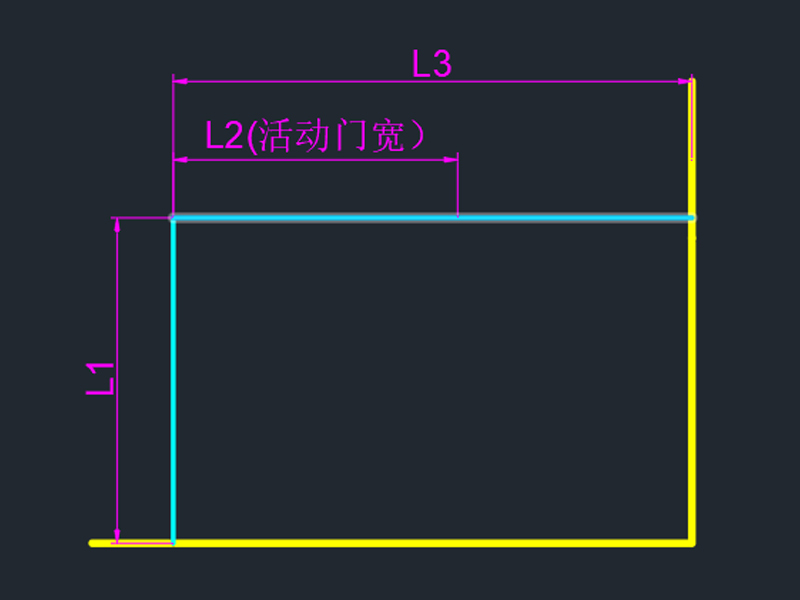 L-Configuration Sliding Door Shower Cabin