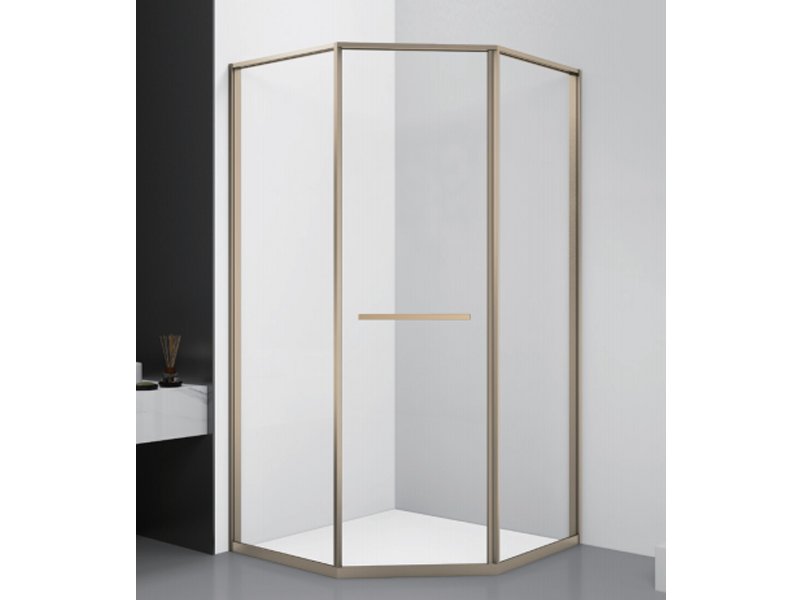 Diamond-Shaped Sliding Shower Enclosure