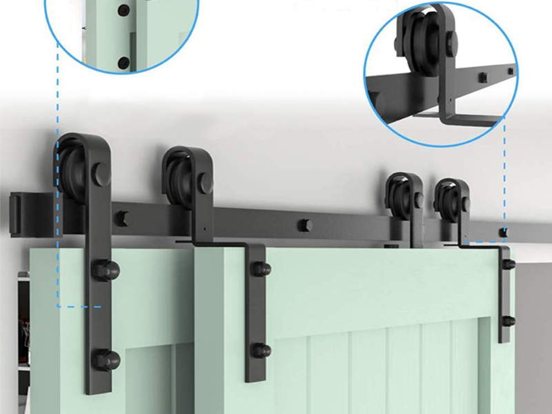 Mono-Track Overlapping Sliding Door